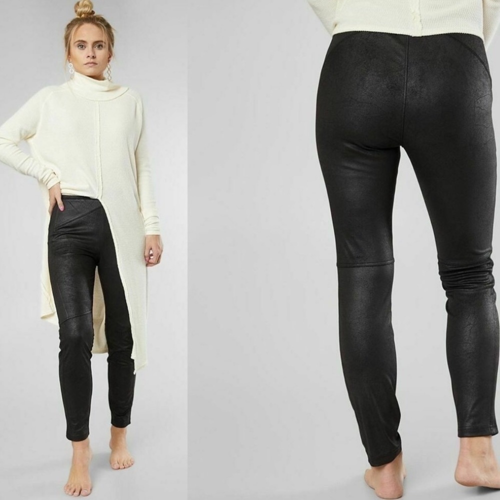 NWT Free People Midnight Vegan Skinny Leggings Small